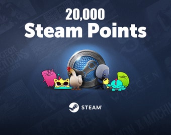 20,000 STEAM POINTS | Steam Points Store Currency | Profile Awards