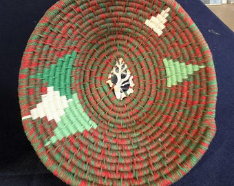 Christmas trees - handmade basket