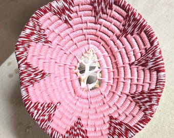 Christmas pink - handmade basket