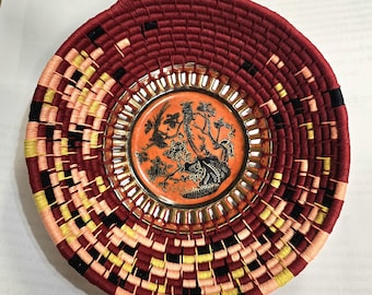 Red Orient - handmade basket