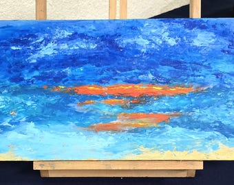 Sunrise Beach - fine art painting.