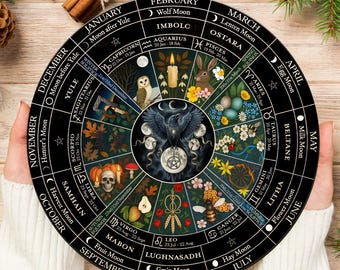 Roda do Ano, Calendário Pagão, Bruxaria, Wicca, Samhain, Yule, Fases da Lua, Bruxaria, Bruxa, Grimório, Wiccan