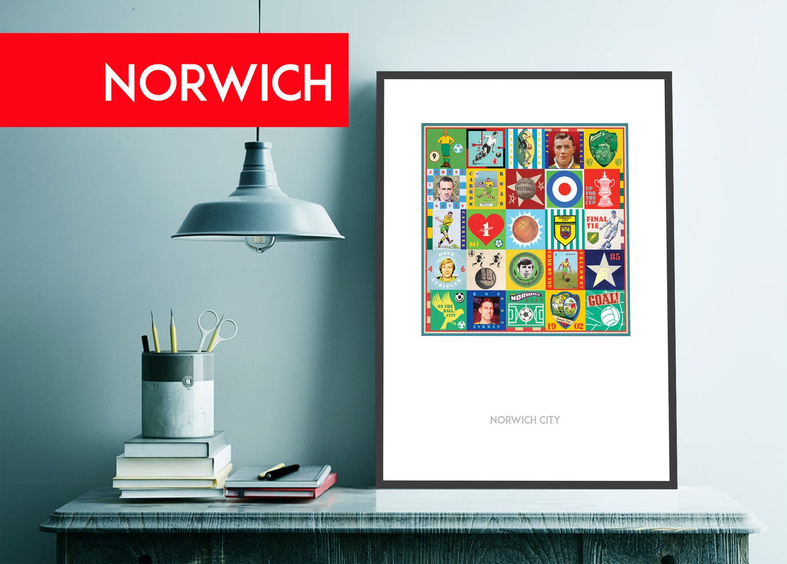 Norwich City Print Norwich Poster Norwich Print Pop Art Etsy UK