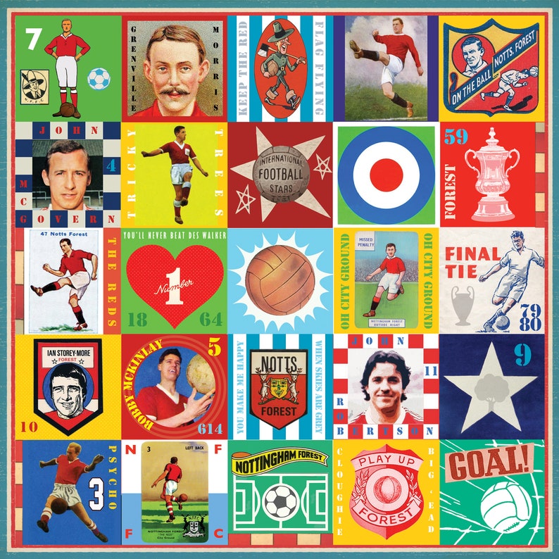 Nottingham Poster Nottingham Forest Pop Art Print