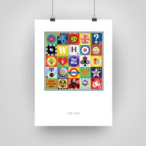 The Who Poster Print Pop Art The Who Music Art Print Mod Rock Wall Decor Birthday Christmas Gift image 3