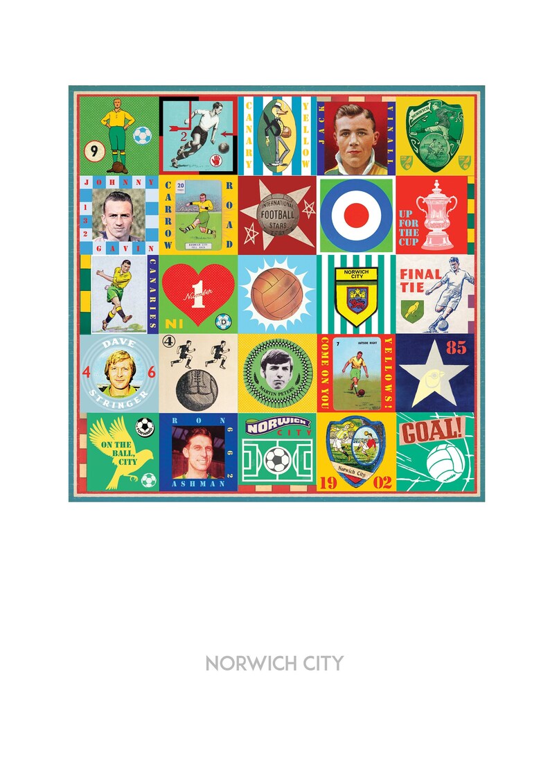 Norwich City Print Norwich Poster Norwich Print Pop Art Etsy UK