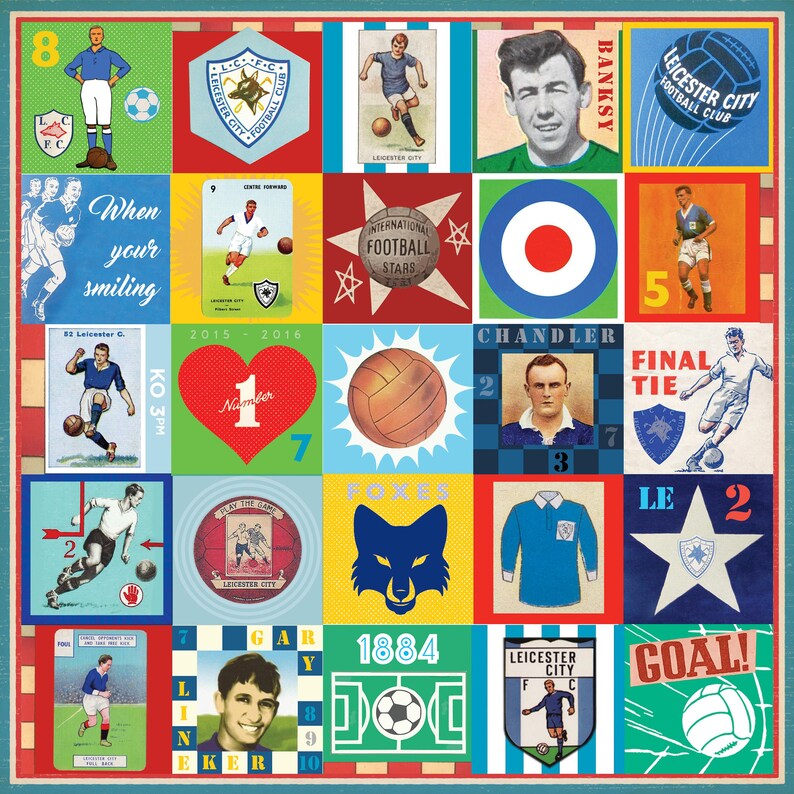 Leicester Poster Leicester City Pop Art Print