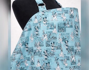 Handmade Cotton Nursing Cover breastfeeding coverup, Adjustable Neckline, Disney Mickey Mouse, ladybug,daisies,floral, butterflies,sunflower