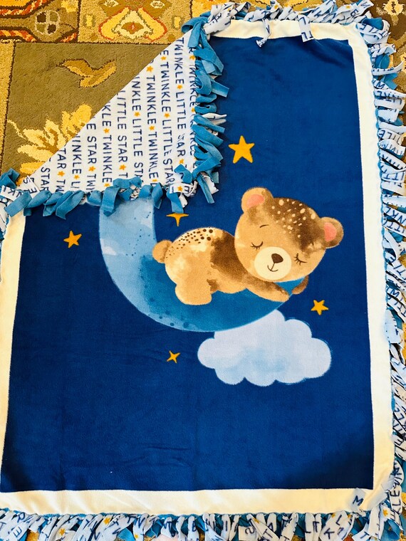 Twinkle Twinkle Coperta In Sherpa – Morbida E Calda Con Retro In Peluche E Toppa In Raso - 3