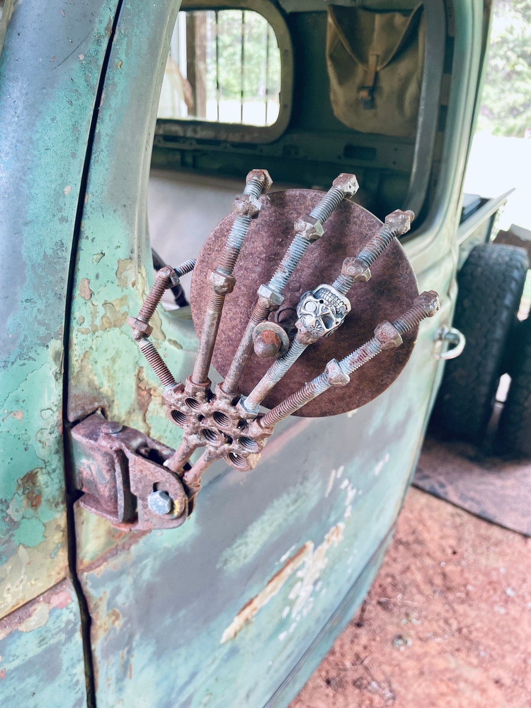 Rat Rod Parts Metal Art Skelton Hand examples of Previous Custom Pieces