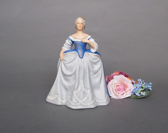 Figurine vintage Catherine la Grande, édition limitée en porcelaine Franklin