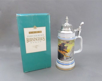 Berninghaus Budweiser Christmas Stein, Limited Edition 1990