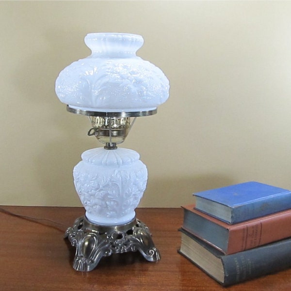 Milk Glass Table Lamp