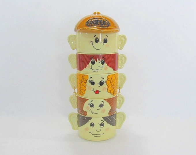 Vintage Soup Cups Stackable Etsy