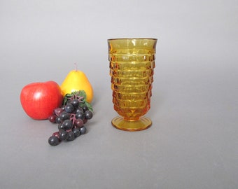 Vintage Stacked Cube Iced Tea Glass 12 Ounce