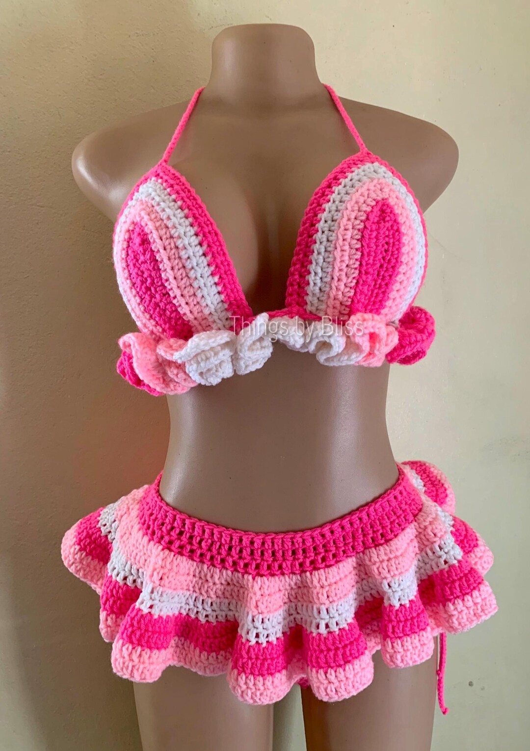 Kailene Two Piece Crochet Skirt Set