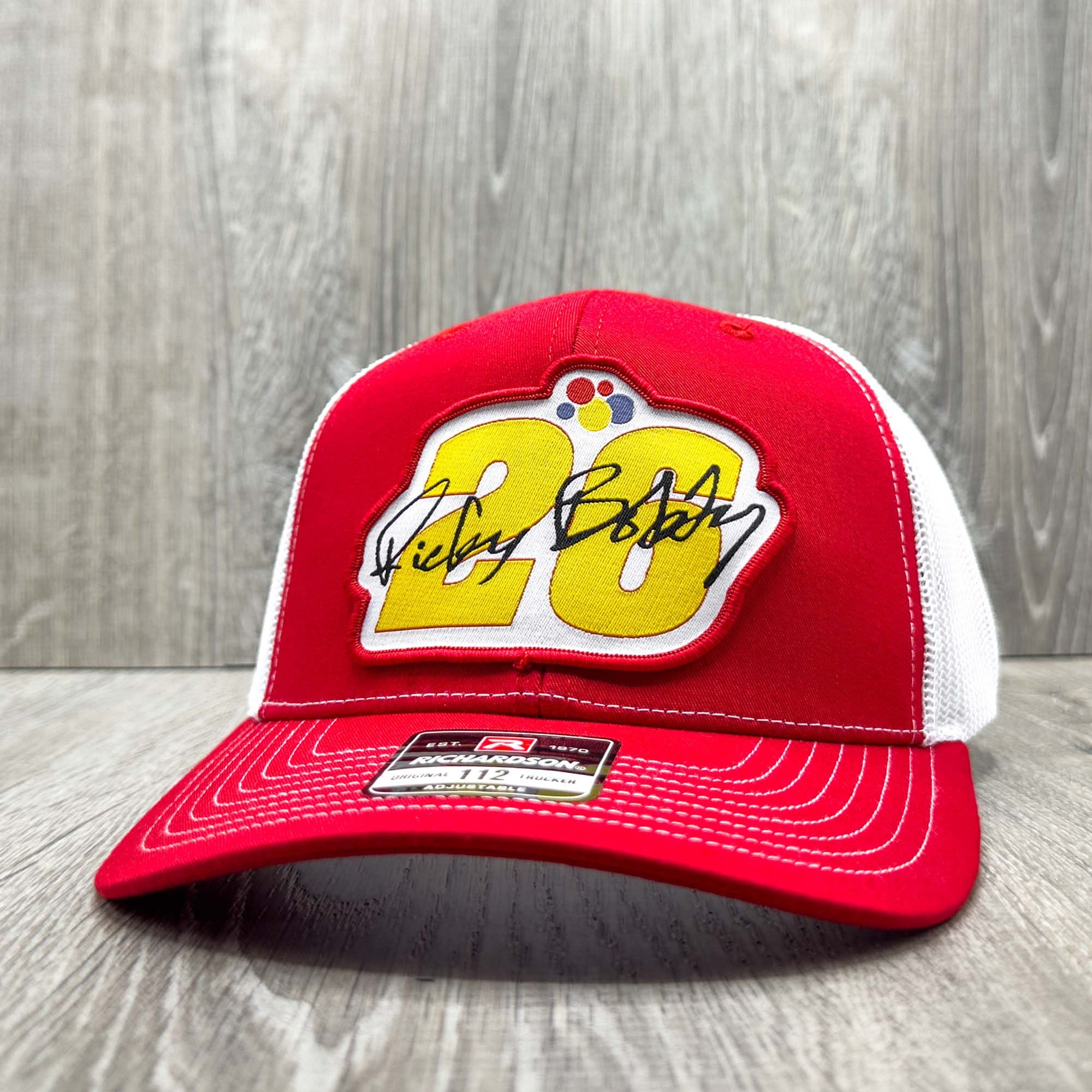 Ricky Bobby Signature #26 Racing Trucker Hat Red With White Mesh ...