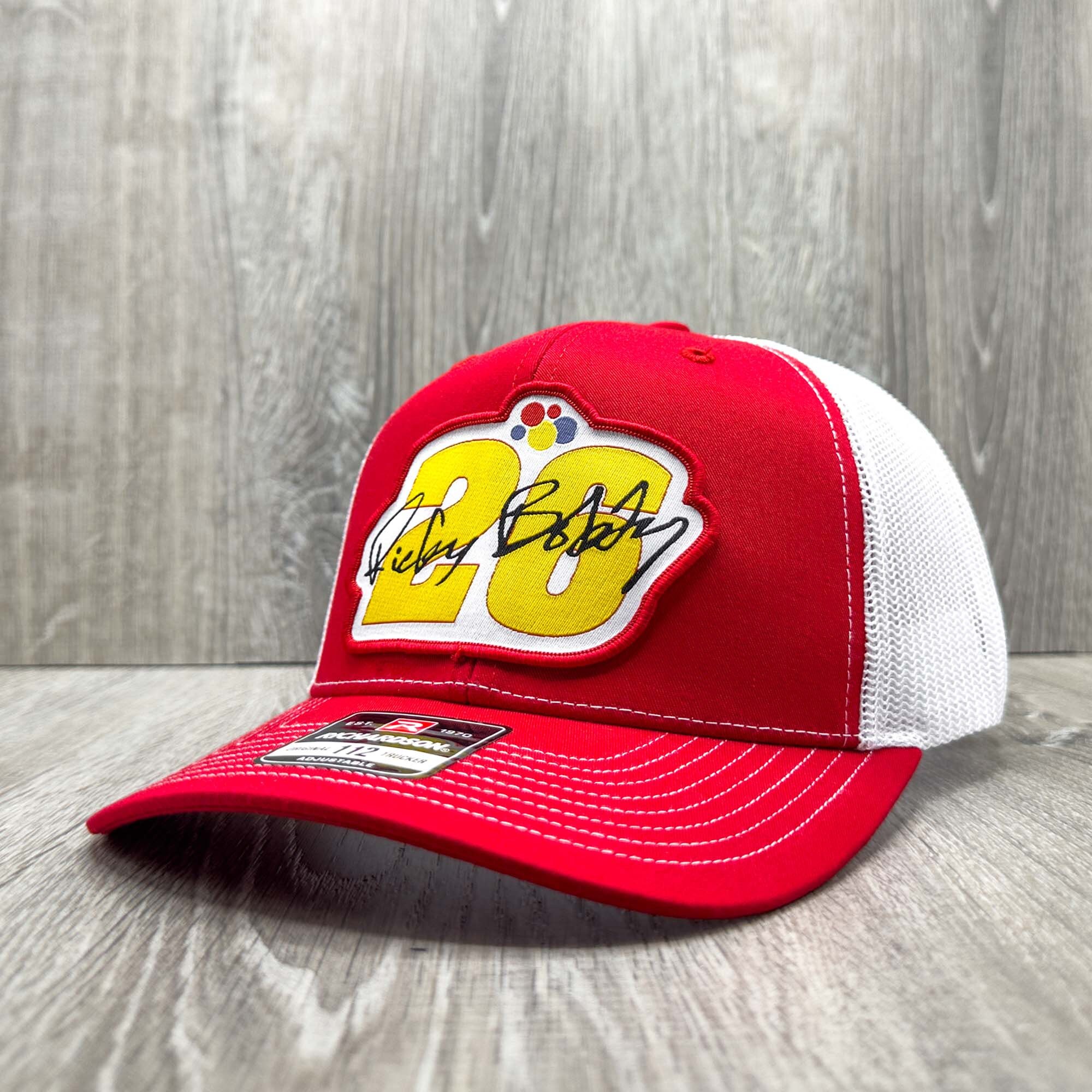 Ricky Bobby Signature #26 Racing Trucker Hat Red With White Mesh ...