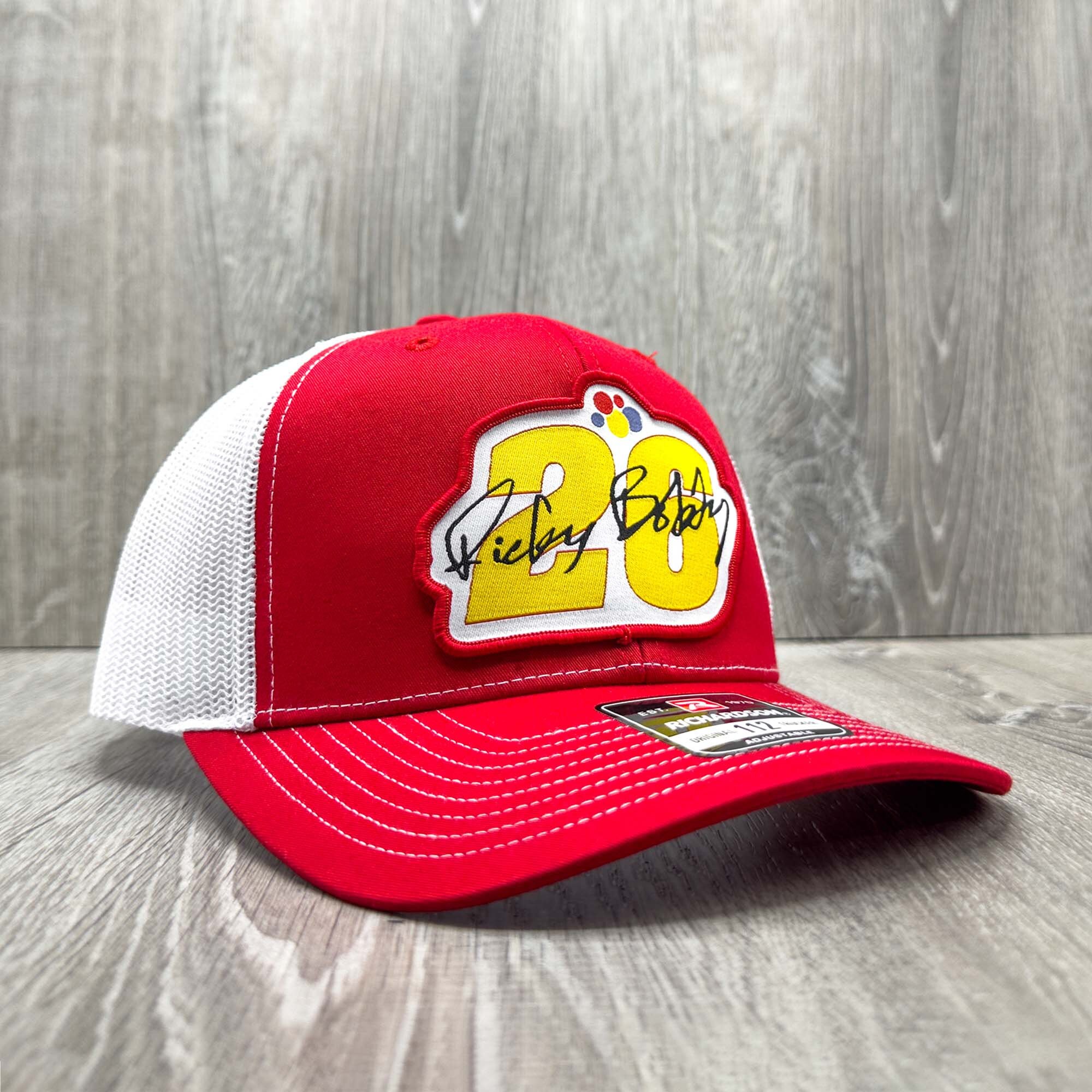 Ricky Bobby Signature #26 Racing Trucker Hat Red With White Mesh ...