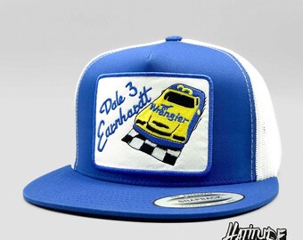 Dale Earnhardt Wrangler Racing Retro-style Trucker on an a 