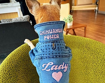 Personalized Dog Jacket - Custom Dog Apparel - Pekingese Jacket - Havanese Jacket - Papillon Jacket - Chihuahua Jacket - Poodle Clothes