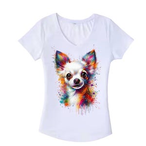 Chihuahua T-shirt | Dog Tee | Dog Art | Dog Lover | Dog Gift | Dog Mom | Dog Dad | Chihuahua Lover | Art Lover | Chihuahua Mom| Gift for her