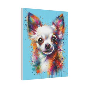 Chihuahua Art | Chihuahua Canvas | Chihuahua Wall Art | Chihuahua Mom | Chihuahua Lover | Dog Gift | Dog Mom | Dog Dad | Chihuahua Portrait