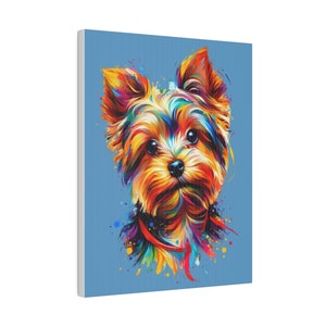 Yorkie Dog Art | Yorkshire Terrier Canvas | Yorkie Dog Mom | Yorkie Wall Art | Dog Lover | Dog Gift | Dog Mom | Dog Dad | Gift for her |