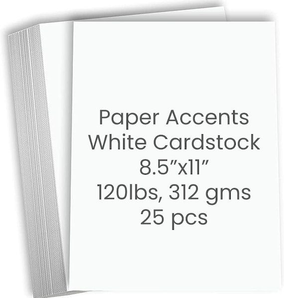 Paper Accents Blank White Cardstock Thick Paper 8 1/2 X 11 Heavy