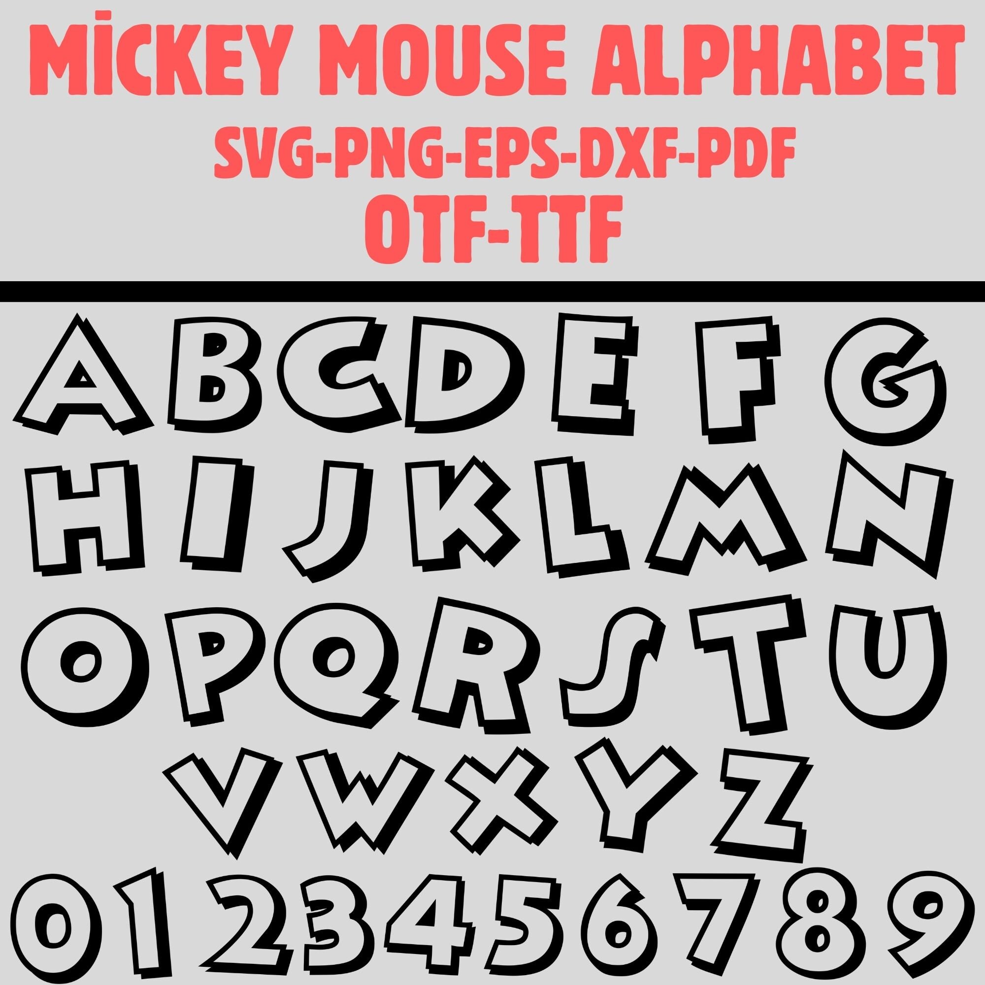 Minnie Lettering Minnie Alphabet Svg, Mause Font Svg, Mickey Font Svg, Minnie Alphabet ...