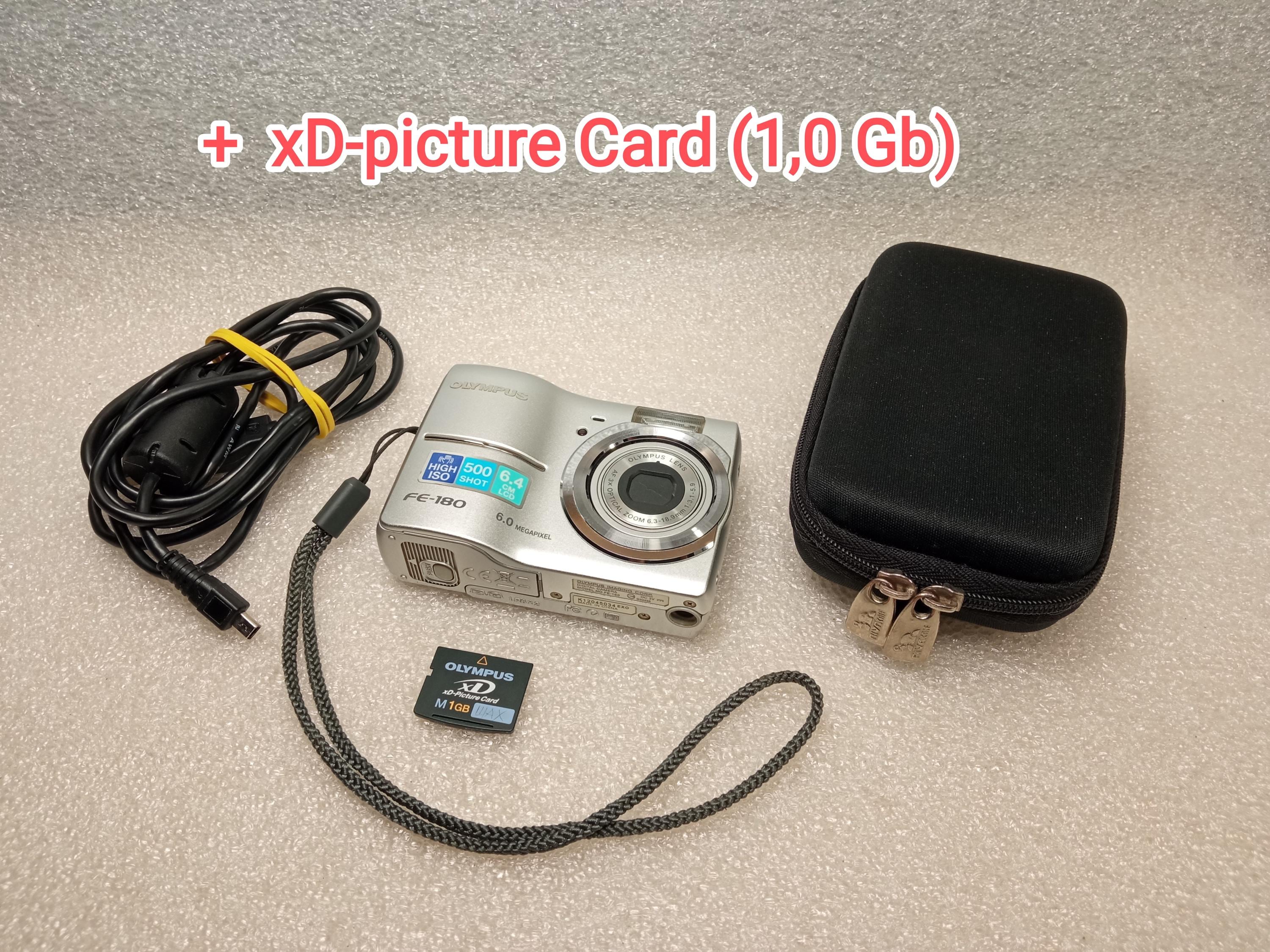 オリンパス FE-180 + 1GB xDピクチャーカード / ビンテージ オリンパス 
