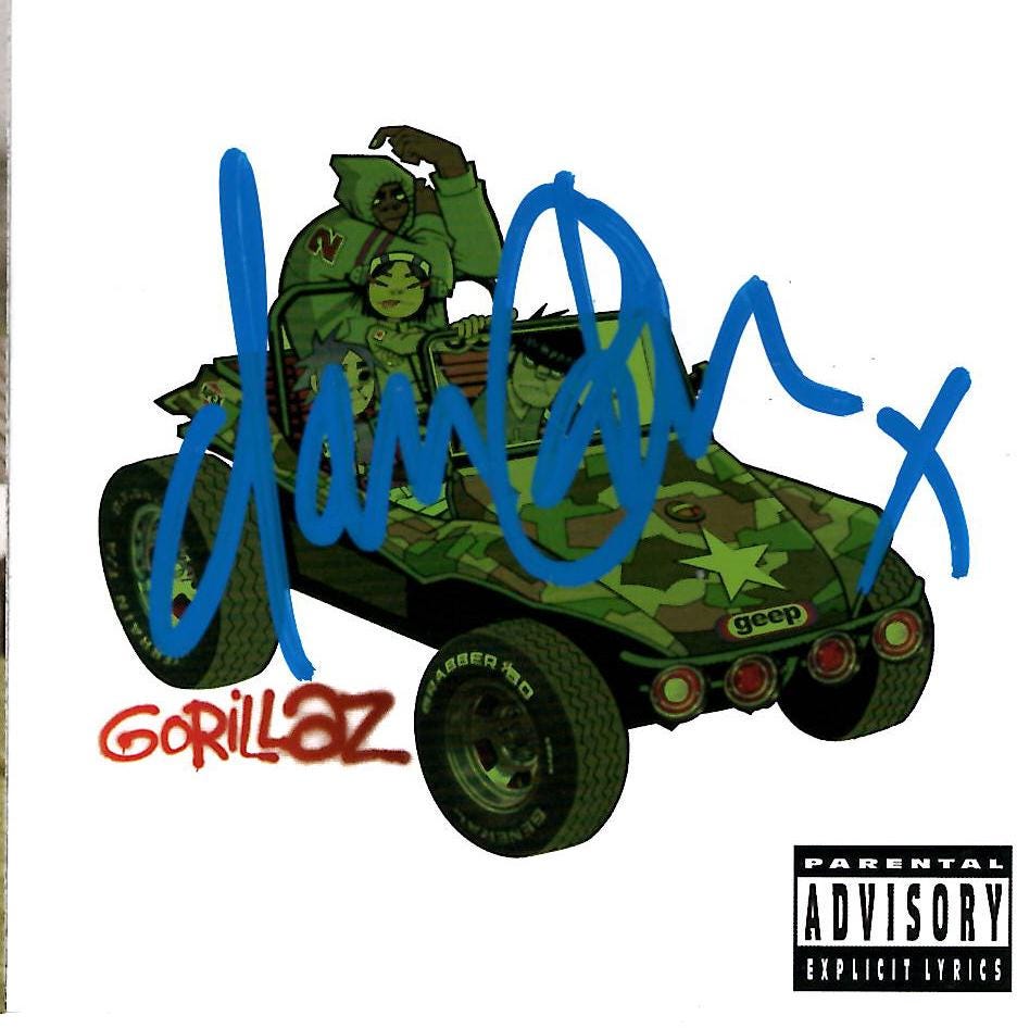 レア　ブラー　直筆サイン　CD blur ゴリラズ　gorillaz damon レア ブラー 直筆サイン CD blur ゴリラズ gorillaz damon