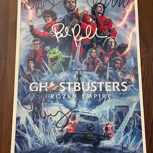Ghostbusters: Frozen Empire Movie Poster - Autographed & Authenticated (11x17)