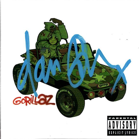 レア ブラー 直筆サイン CD blur ゴリラズ gorillaz damon レア ブラー