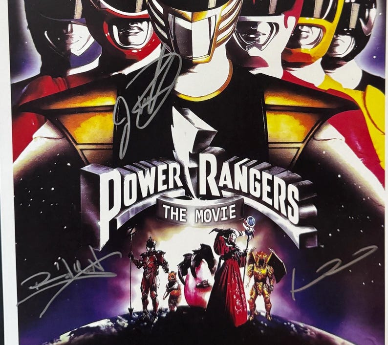 Signed Power Rangers Movie Poster: Autographed by Cast (11x17) W/ COA ...