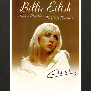 ビリー・アイリッシュ直筆サイン入り2Lサイズ写真… ビリー・アイリッシュ直筆サイン入り2Lサイズ写真… - メルカリ