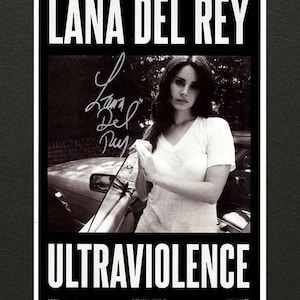 Lana del Rey Music Poster Signed - Authenticated COA - Secure Packaging - Free Shipping