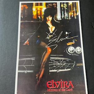 Elvira, Signed Poster Autograph by Elvira COA
