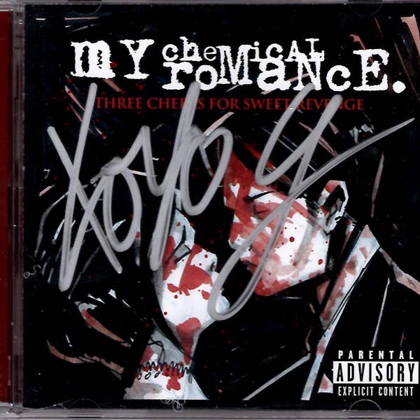 My Chemical Romance – Three Cheers For Sweet Revenge Signed By: Gerard Way CoA - Free Protective Case - Free Shipping
