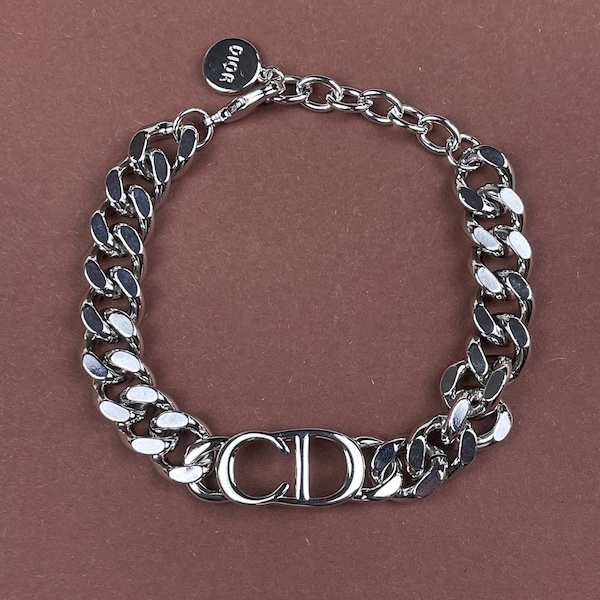 Vintage Christian Dior Silver Bracelet - Timeless Style and Grace
