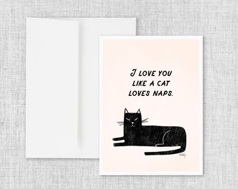 Cat Naps - Greeting Card