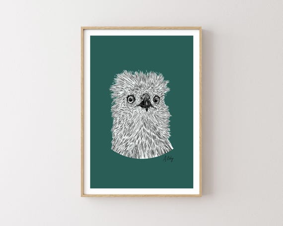 "Osprey Chick" - Funny Osprey Chick Bird Illustration