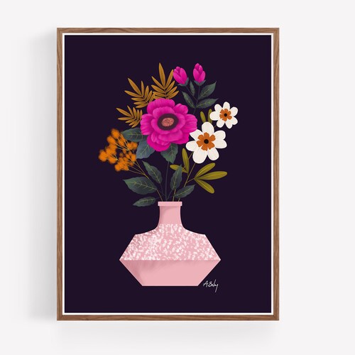 Floral Wall Art Etsy