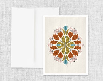 Flora No. 2 - Abstract Floral Greeting Card