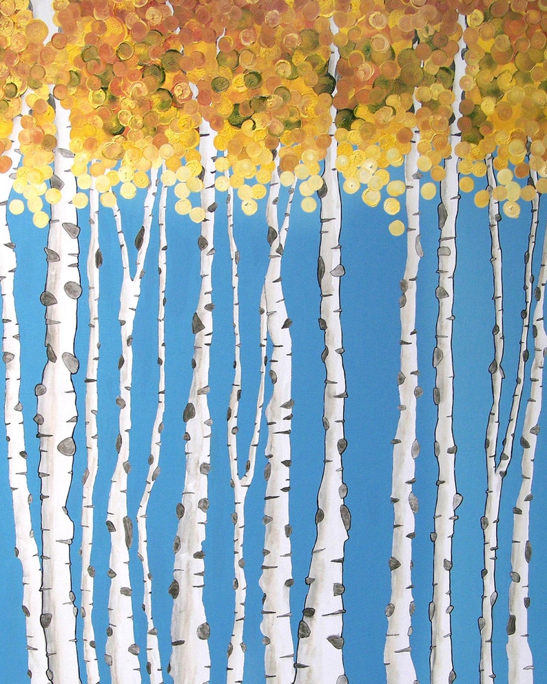 Quaking Aspens Wall Art Print Etsy