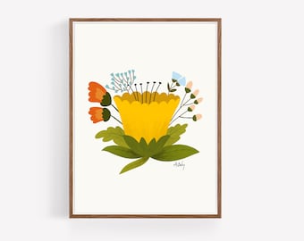 Colorful Floral Wall Art