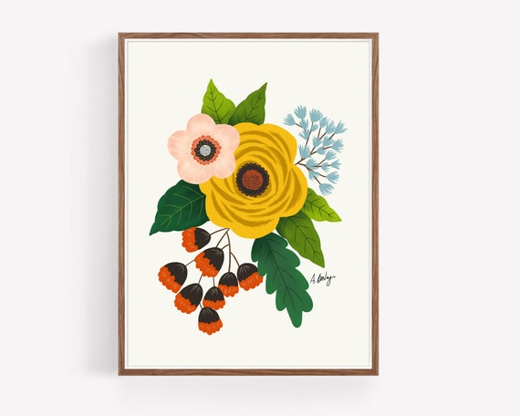 "Folk Art Flowers No. 3"