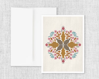 Flora No. 3 - Abstract Floral Greeting Card