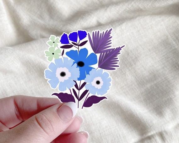 Wildflower bunch Sticker | Floral Sticker | 3x3 sticker | Scrapbooking | Journaling | Water bottle | cute | flower sticker | retro | boho