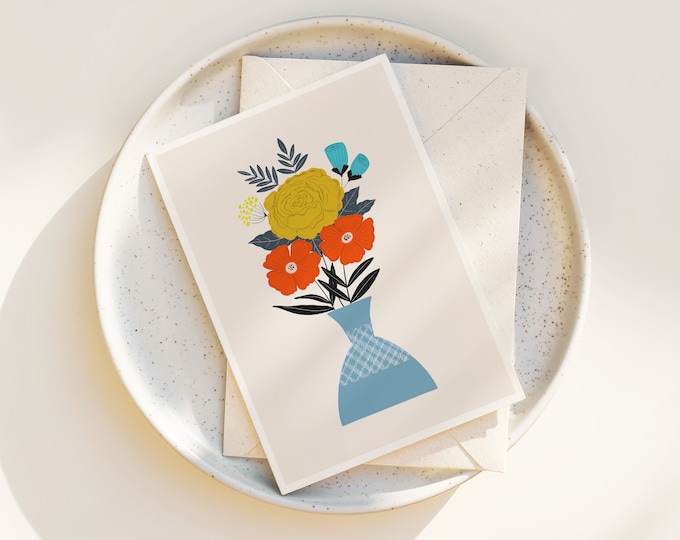 "Sunshine Blooms" - Floral Note Cards